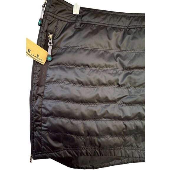 NWT Skhoop Womens Skirt Small Duck Down Feathers Quilted Outdoors Black Sport - Picture 8 of 10